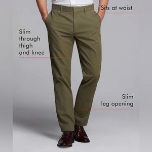 NWT Men’s Aiden Stretch Chino, Banana Republic 38x32